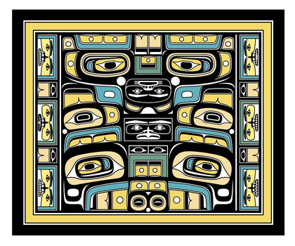 Ultra Fleece Blanket: Traditional Chilkat