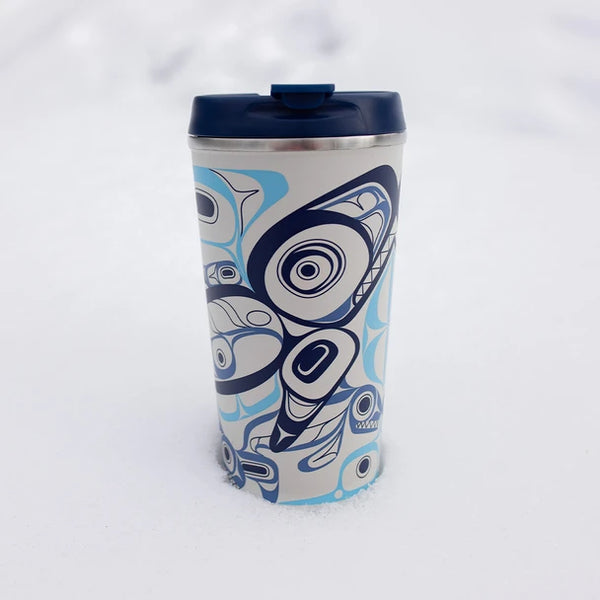 Orca Song, 18oz Art Travel Mug