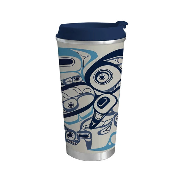 Orca Song, 18oz Art Travel Mug
