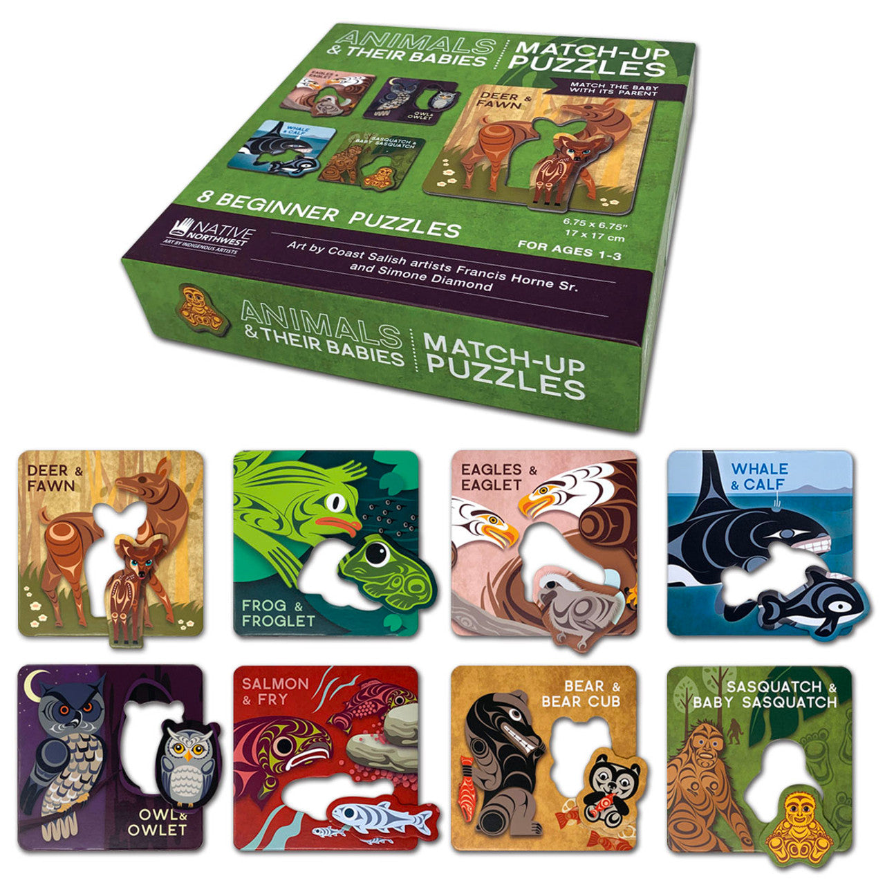 Match Up Puzzles: Animals & their Babies