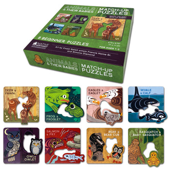 Match Up Puzzles: Animals & their Babies