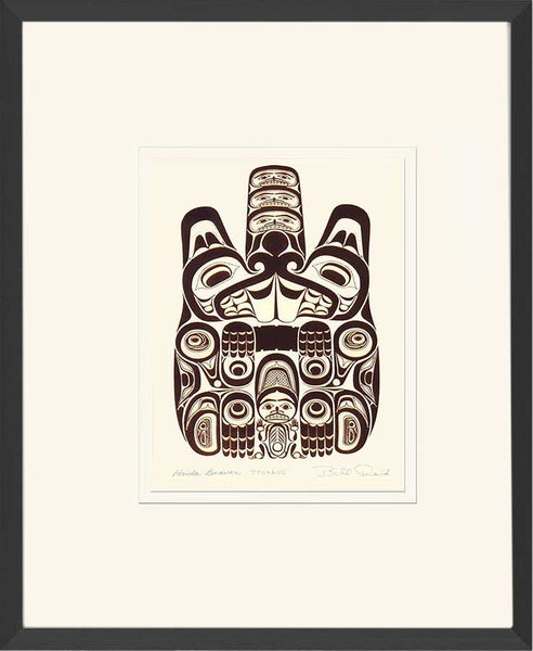 Ttsaang - Haida Beaver: Copper Series, Framed Art Card