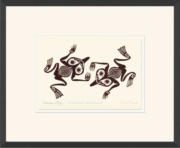 Hlkkyaan Qqusttaan - Haida Frogs: Copper Series, Framed Art Card
