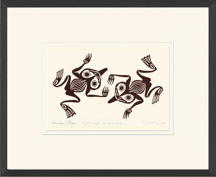 Hlkkyaan Qqusttaan - Haida Frogs: Copper Series, Framed Art Card