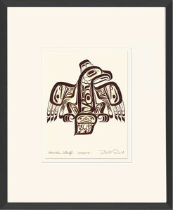 Ghuut - Haida Eagle: Copper Framed Art Card