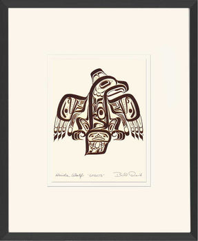Ghuut - Haida Eagle: Copper Framed Art Card