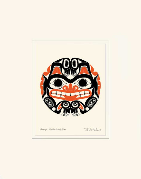 Xhuwaji - Haida Grizzly Bear: Centennial Series, Matted Art Card