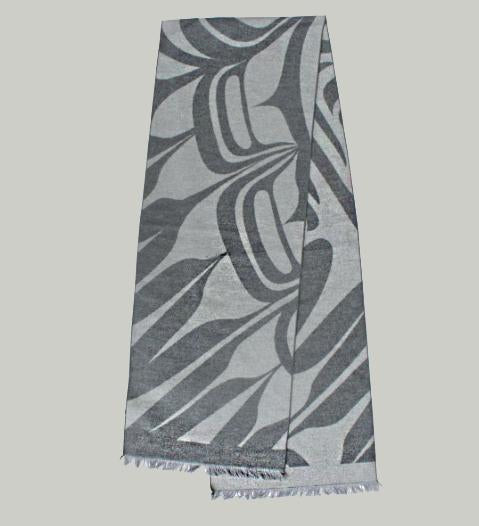 Brushed Silk Scarves: Red, Blue or Grey