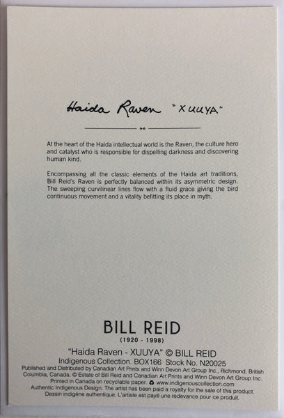 Bill Reid Notecard Box Set, Centennial Celebration