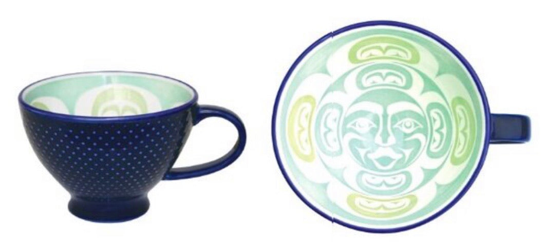 Moon, Porcelain Art Cup or Saucer